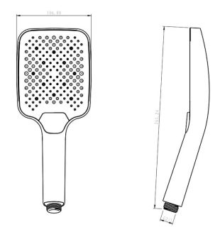 Лейка для душа Raglo R450.52.03 золотой сатин